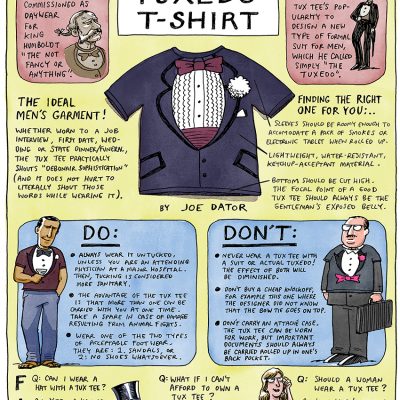 Cartoons by Joe Dator: A Man's Guide to the Tuxedo T-Shirt